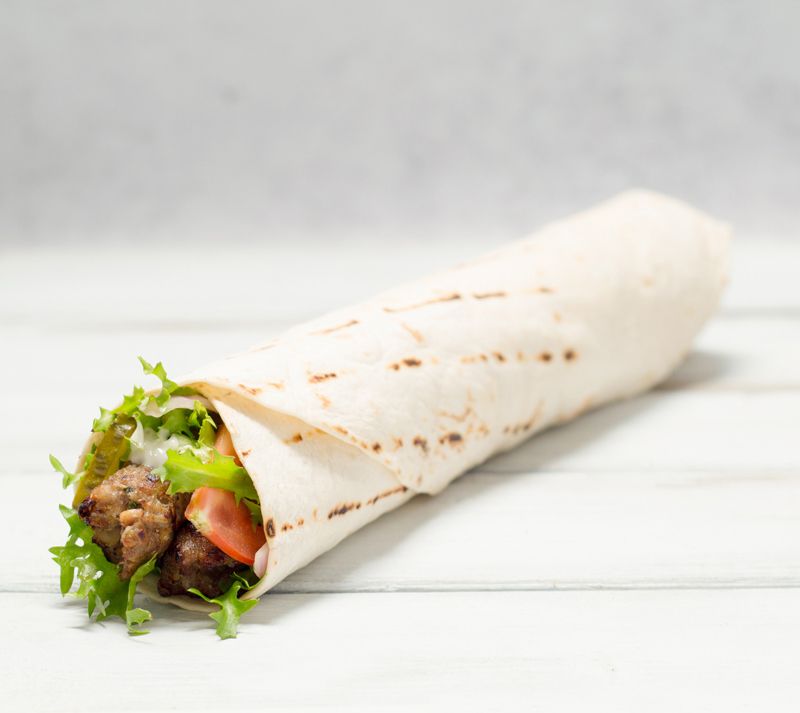 Lamb kebab Wrap